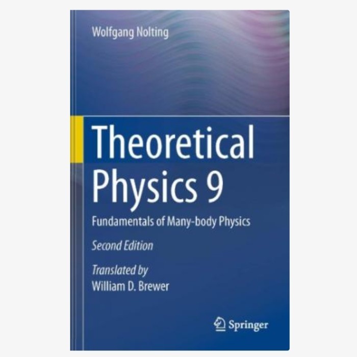 Buku Theoretical physics 9 - Fundamentals of many-body physics