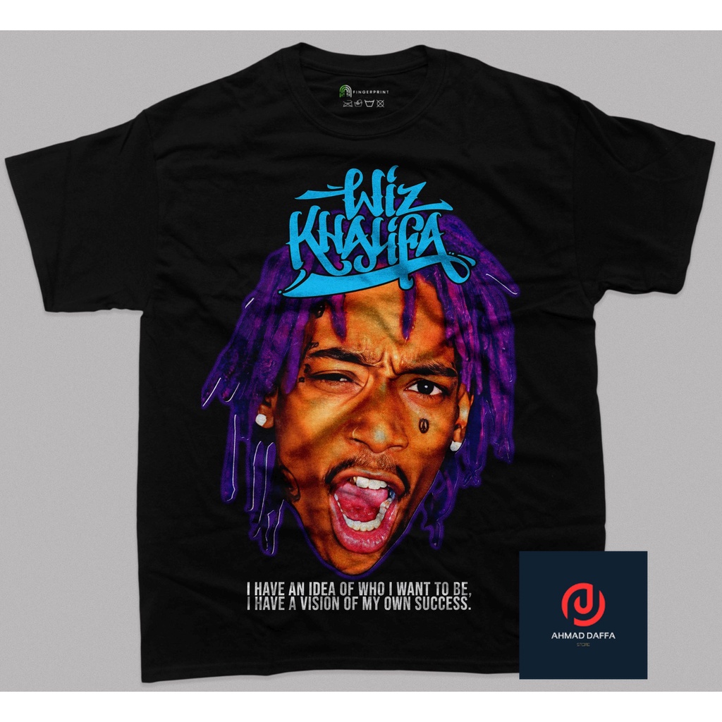 VINTAGE - Wiz Khalifa T-Shirt - Baju - Kaos - Baju Kaos Vintage - Cotton Combed 24s