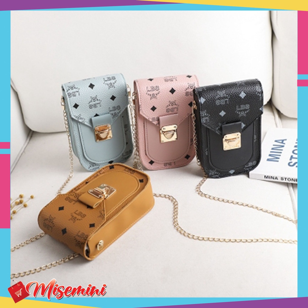 Tas Handphone Wanita Selempang Dompet HP Tali Rantai Fashion Korea 𝓜𝓲𝓼𝓮𝓶𝓲𝓷𝓲 141