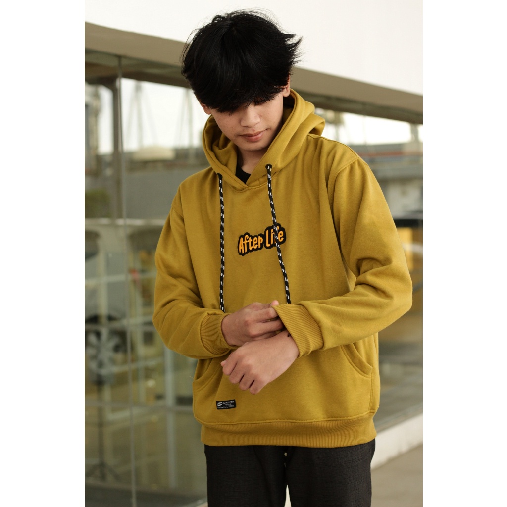 AfterLife Sweater Hoodie Jumper Premium Bordir 3D Unisex Pria Dan Wanita