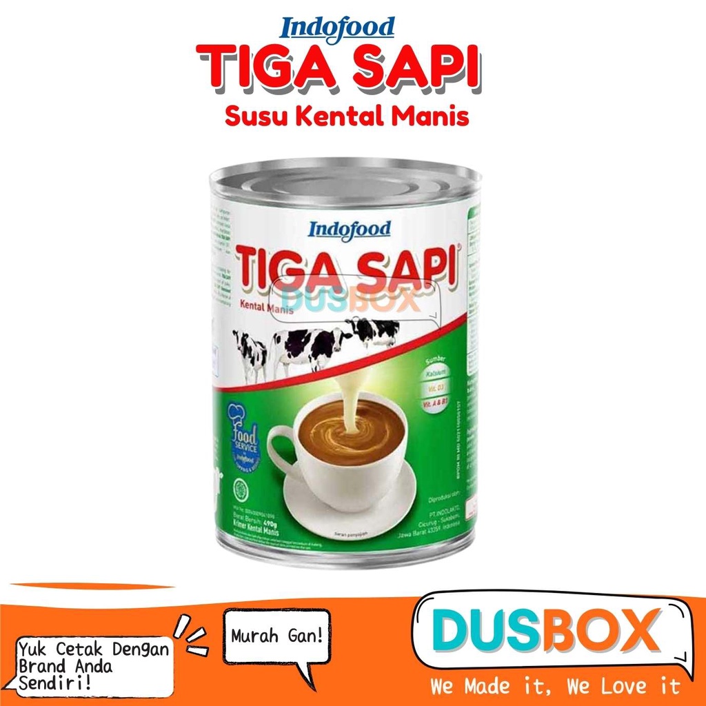 

Tiga Sapi Susu Kentan Manis / Susu Kental Manis 480gr / Susu Kental Manis Putih