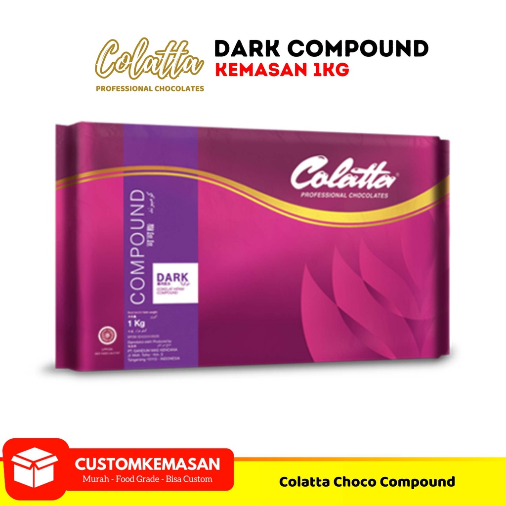 

Colatta Dark Compound 1kg / Dark Coklat Colatta / Coklat Batangan Colatta / Coklat Batangan