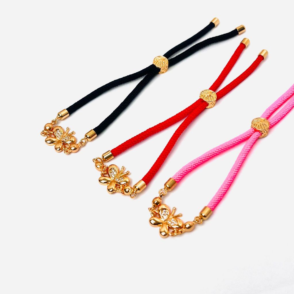 Produk Terlaris Gelang Serut Kain Kupu Kupu Perhiasan Wanita Xuping Lapis Emas Cantik Harga Termurah
