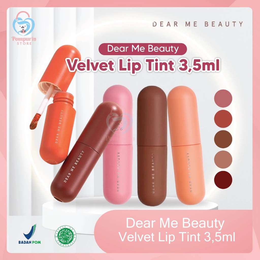 Dear Me Beauty VELVET Lip Tint 3,5ml - Lip Velvet Lip Tint Lip Cream Dear Me Beauty Original BPOM
