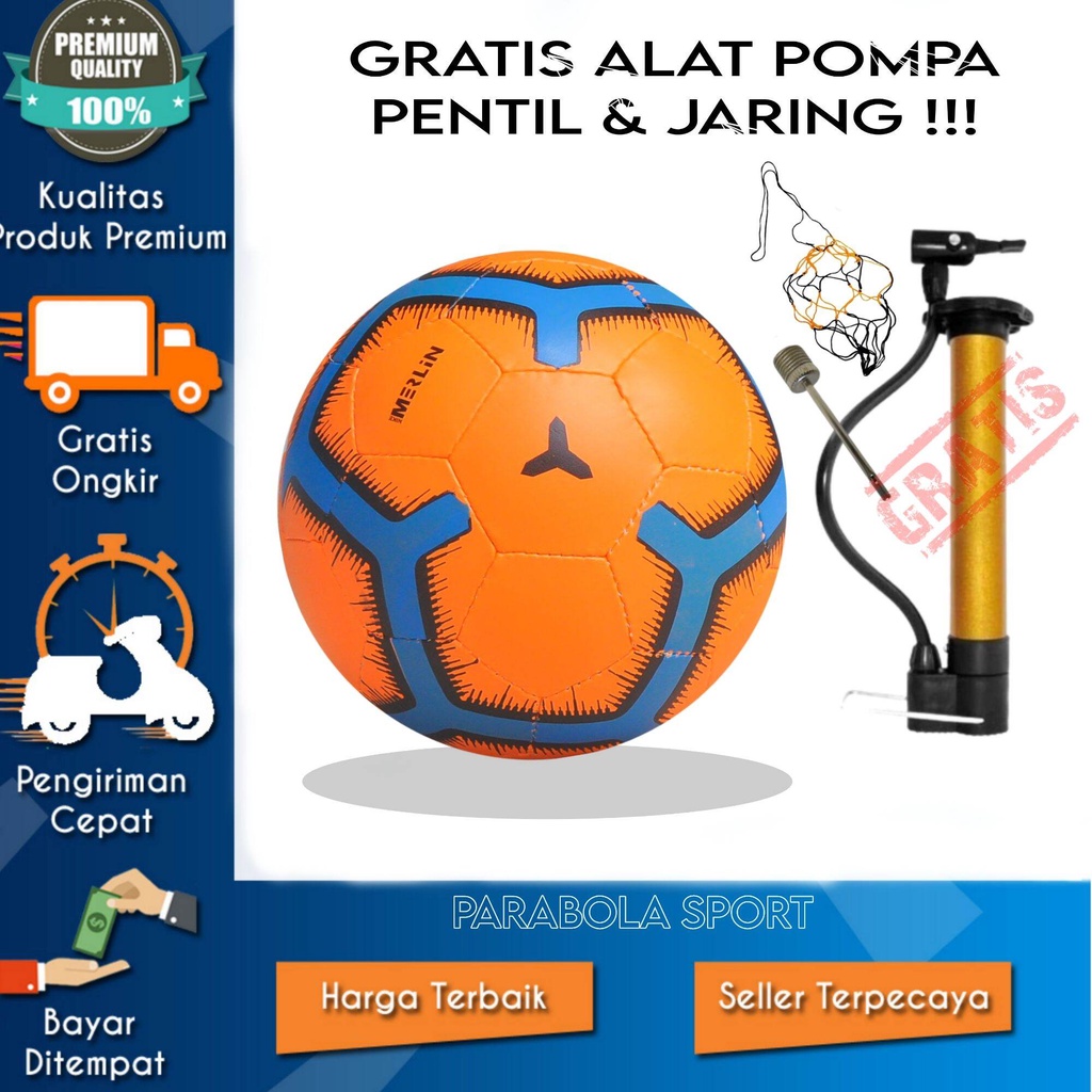 BOLA SEPAK  SIZE 5 / BOLA SEPAK  /BOLA SEPAK  FREE ALAT POMPA (JARING&JARUM)