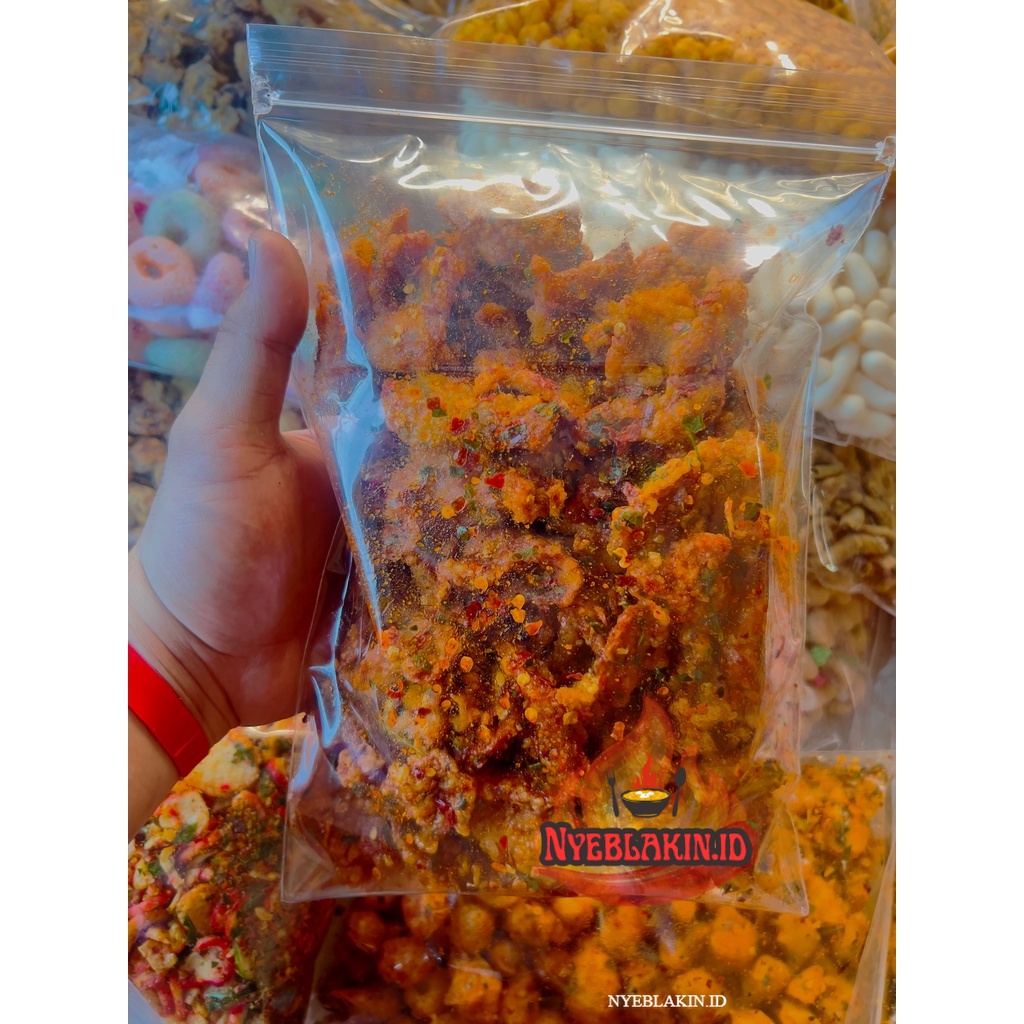 

kulit krispy pedas daun jeruk 1KILO gram/ termurah /terlaris/COD _ NYEBLAKIN.ID