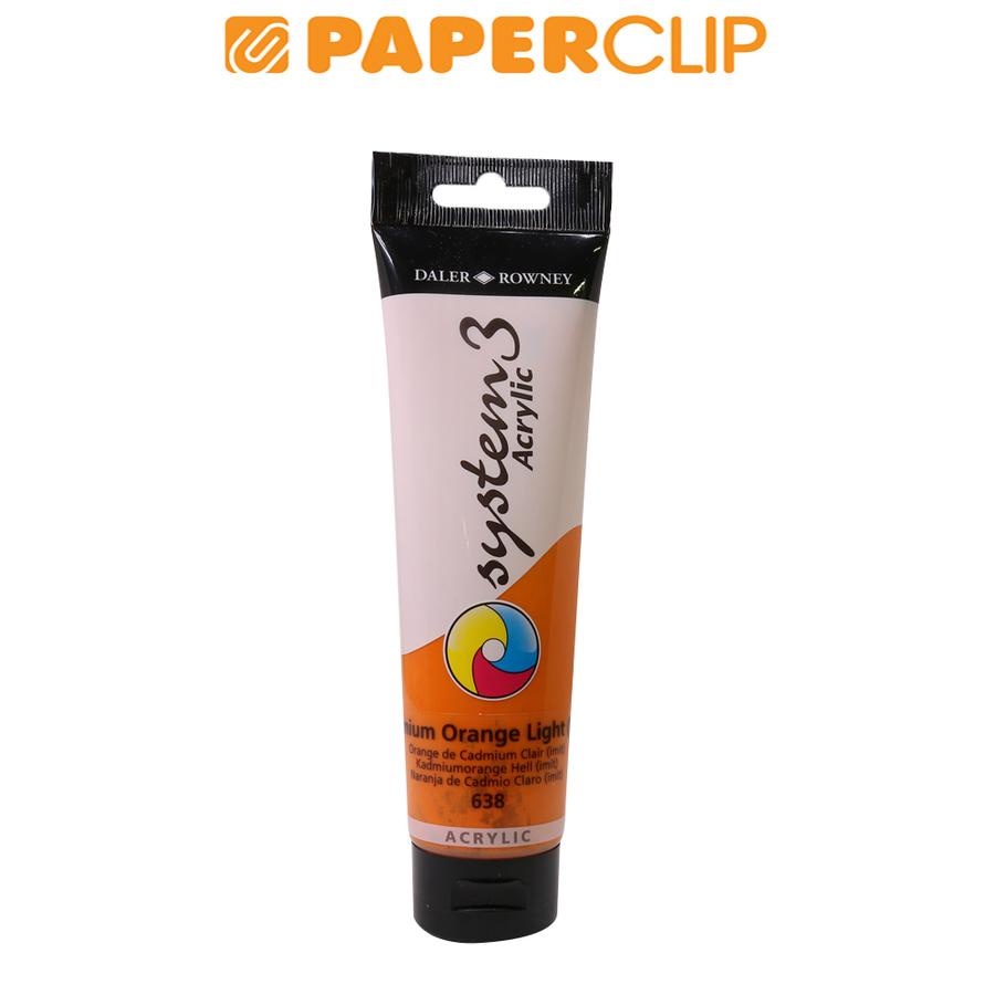 

ACRYLIC COLOR DALER ROWNEY SYSTEM3 150ML 129150638 CADMIUM ORANGE LIGHT (IMIT)