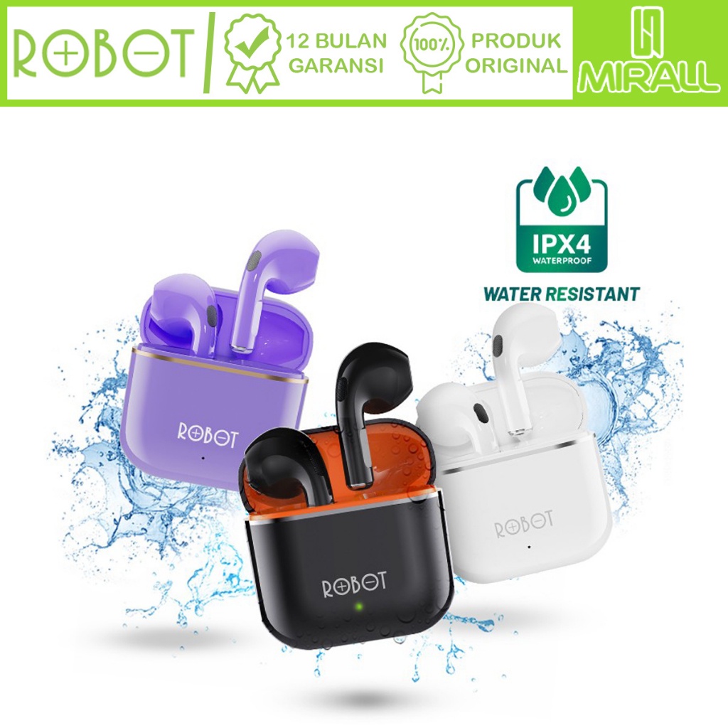 ROBOT T50S Airbuds Wireless Robot Bluetooth Earphone TWS ORIGINAL