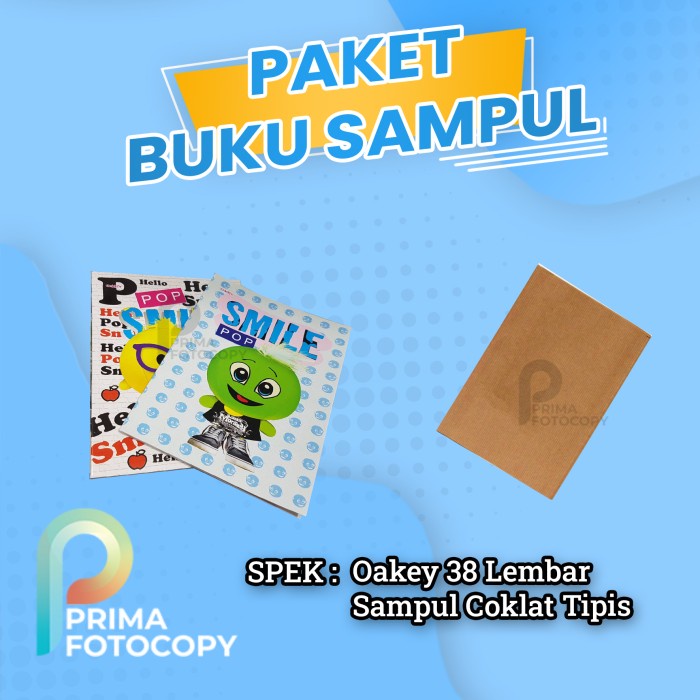 

Paket Buku Tulis Langsung Disampul Coklat Tipis Oakey 38 Lembar - 1pcs