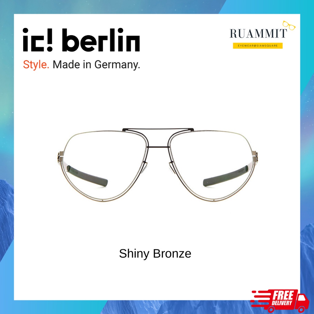 IC glasses Berlin Berlin model Sloan Sloan original Shiny Bronze free shipping