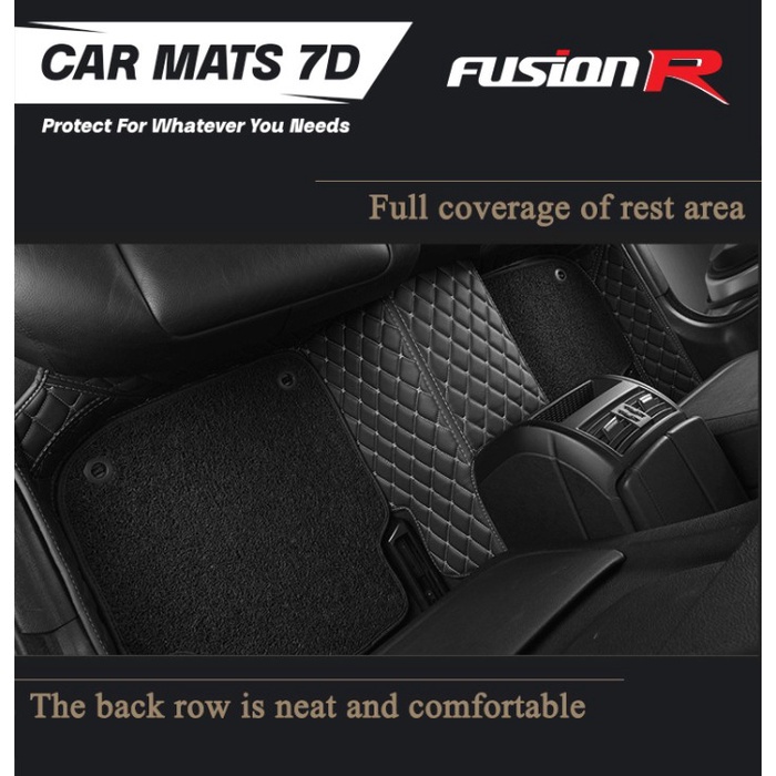 Fusion R Karpet Mobil 7D Innova Zenix Premium Full Set Bagasi FIT Mats