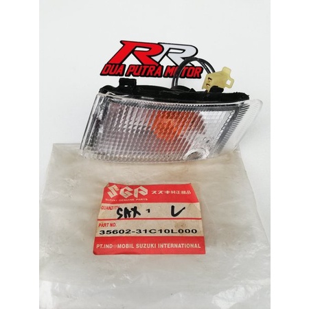 lampu sen sein sign riting reting assy depan suzuki shogun kebo lama tornado gx gs set LR bening nos