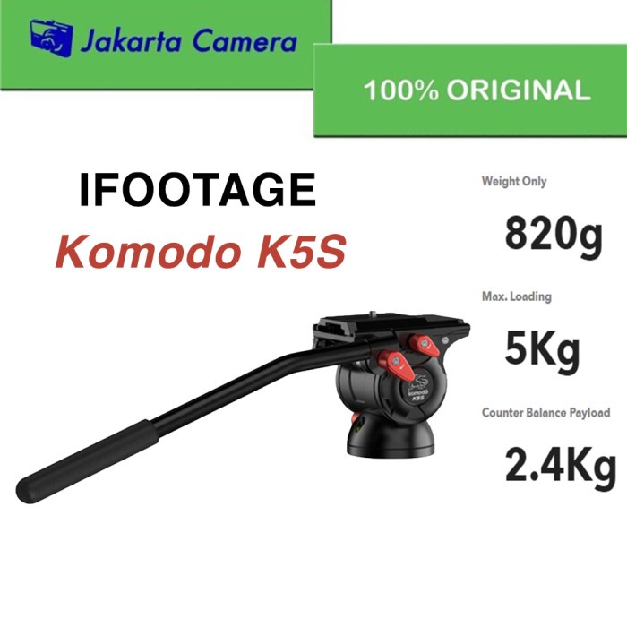 iFootage Komodo K5S Fluid Head Tripod / Monopod Camera