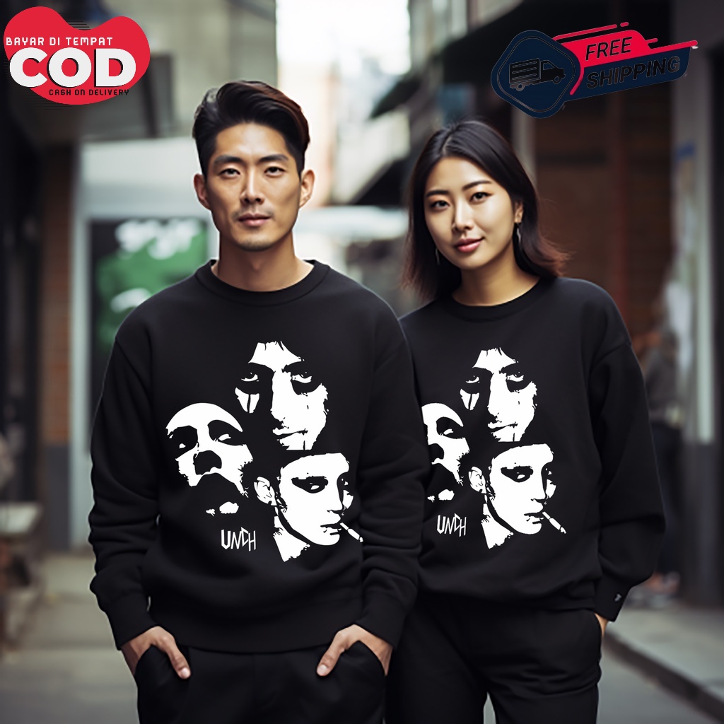 PROMO COD SWEATER ALICE CHOOPER SWEATER DISTRO MOTIF GELAP KEREN ESTETIK BAND KEREN UNISEX PRIA WANI