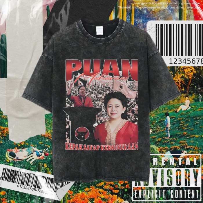 Kaos Puan Maharani/Stone Wash/Oversized T-Shirt/Kaos puan/Vintage Tee - M