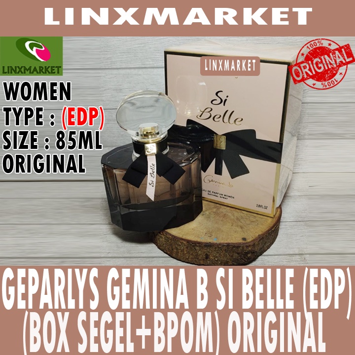 GEPARLYS GEMINA B SI BELLE EDP FOR WOMEN 85ML (BOX SEGEL+BPOM)