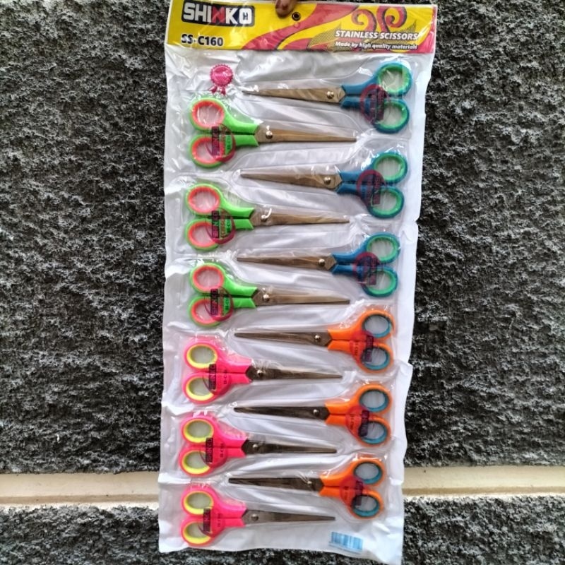 

[12PCS] Gunting renteng warna SHINKO/ VAN ART