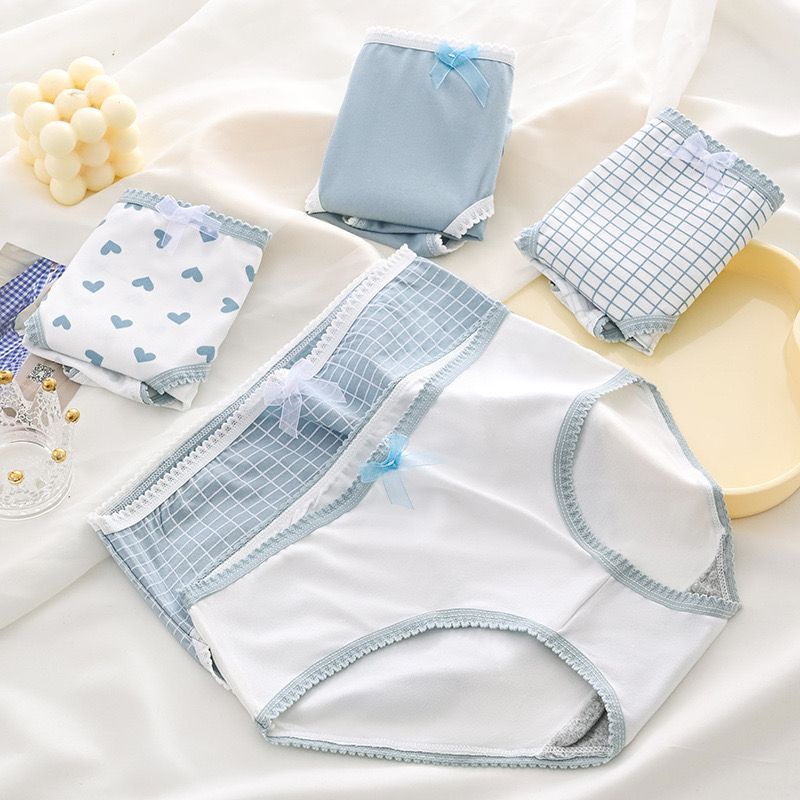 Yolee - Celana Dalam Brieft Elastis Model Jepang Cd Wanita Mid Waist Motif CD97