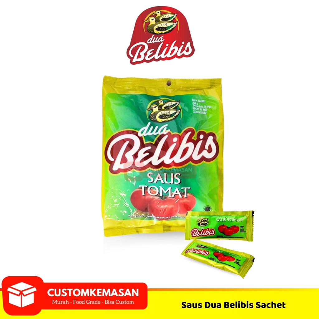 Saus Tomat Dua Belibis / Saus Sachet Saus Tomat/ Saus Dua Belibis Sachet Isi 24pcs