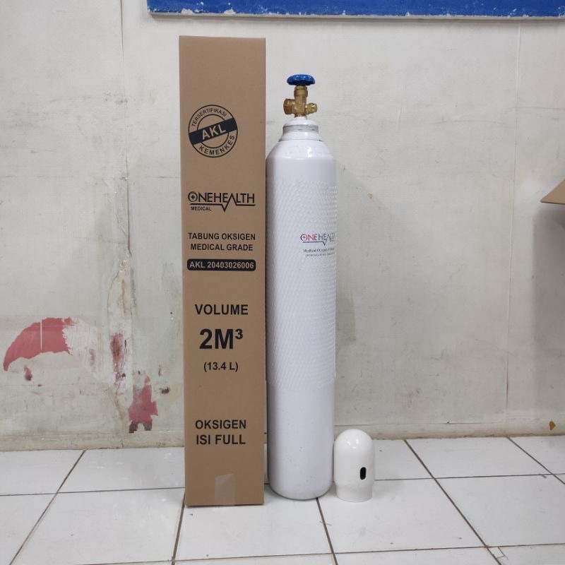 Tabung Oksigen / Tabung Oxygen Tabung O2 - 2 M3 komplit 2 kubik