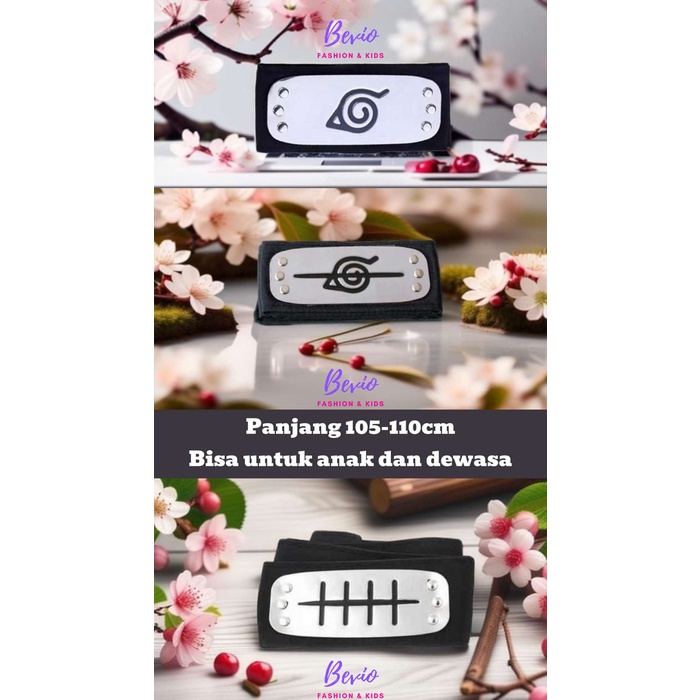 Ikat Kepala Akatsuki Itachi Naruto Konoha Headband Cosplay Anime Ninja