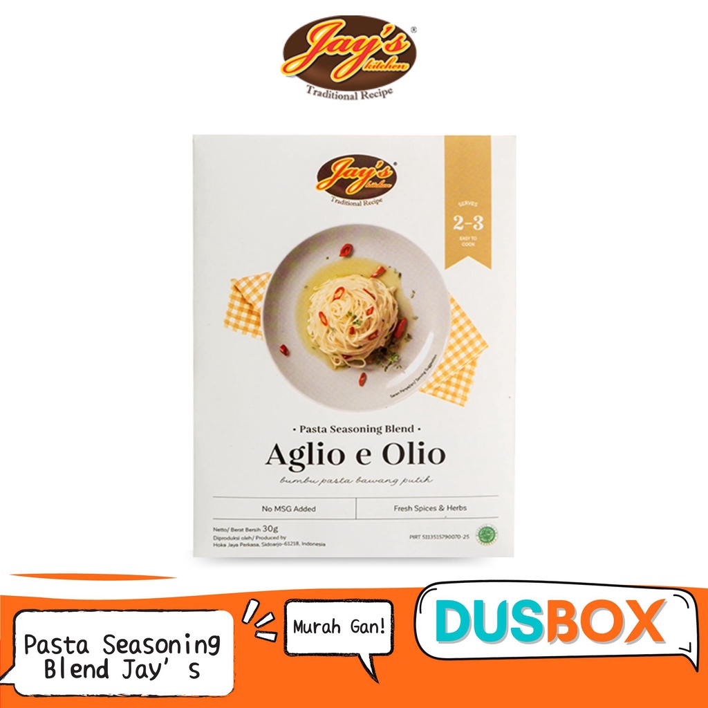 Jays Aglio Olio Pasta / Jays Pasta Seasoning Blend / Bumbu Pasta Spaghetti  / Saus Spaghetti / Bolog