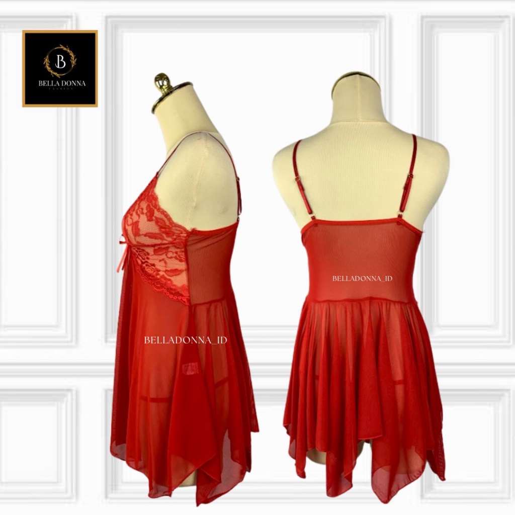 belladonna_id 1 Lingerie Set Renda Sexy Baju Tidur Wanita Dewasa Lingerie VICTORIA Sexy anggun Night Dress Gaun Malam Pakaian dalam Baju Tidur Sexy Wanita Bahan Lace / Lingerie Dress Babydoll Underwire-7