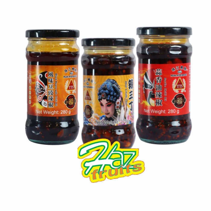 

Pearl River Bridge Black Beans | Hot Chilli Oil | Garlic Chilli Oil