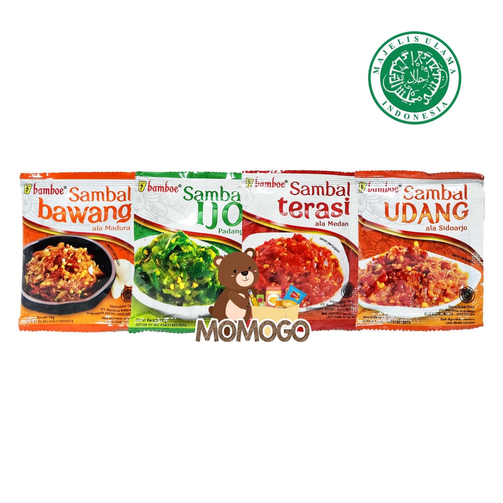 

BAMBOE SAMBAL BAWANG / TERASI / UDANG / IJO SACHET