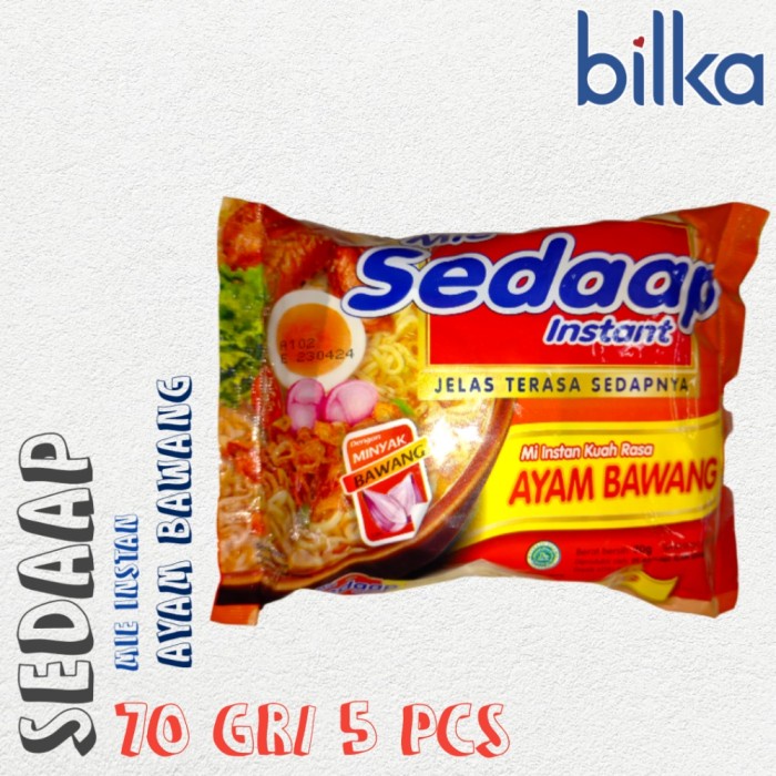 

SEDAAP Mie Instan Ayam Bawang 70gr/5pcs