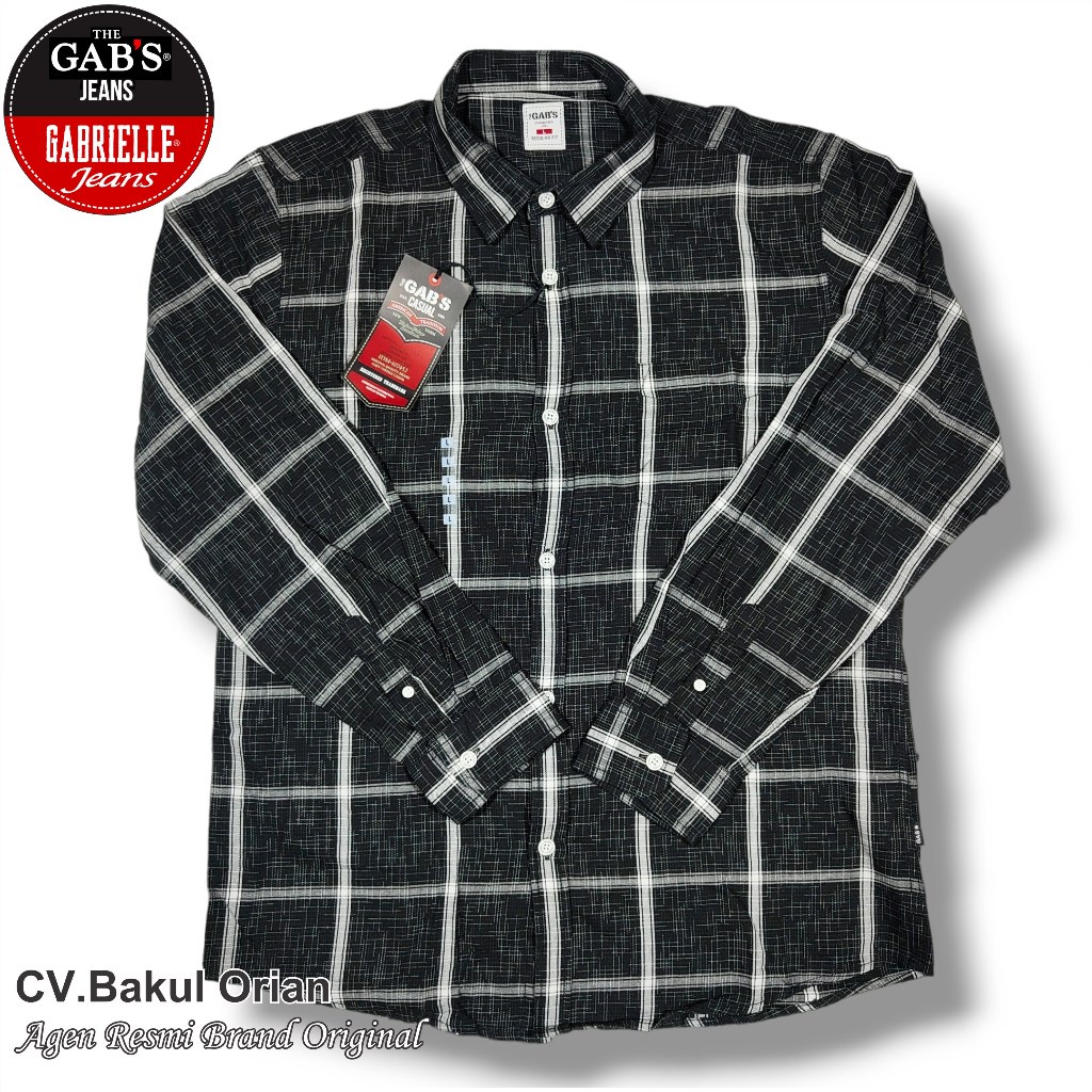 Kemeja Pria Baju Cowok Gabrielle Regular - HA03328RU .INDO