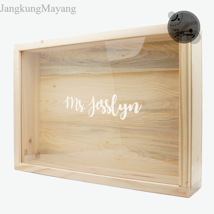 

BOX EUCALYPTUS KOTAK KAYU PINUS TUTUP AKRILIK CUSTOM UKIR MAHAR EMAS murah