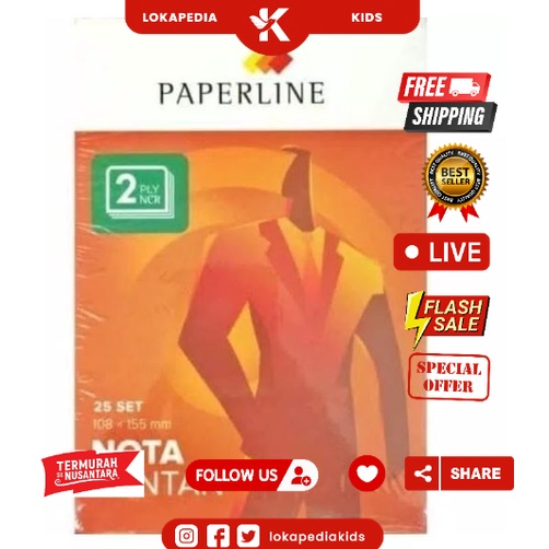 

BUKU NOTA KONTAN KECIL 2 PLY PAPERLINE