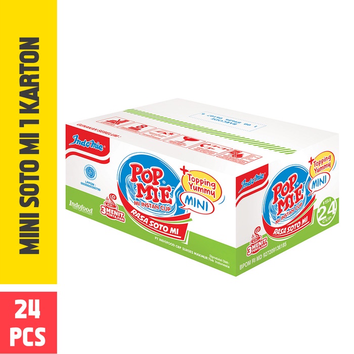 

BEST SELLER- Pop Mie Mini Kuah Rasa Soto 1 Dus/24pcs 960gr