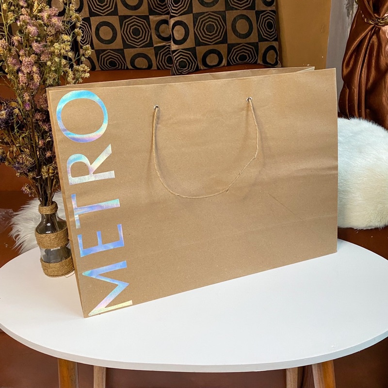 

Paper Bag Metro Original Store XL Shopping Bag Paperbag Mall