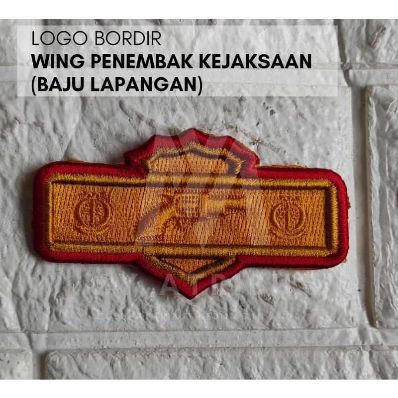 Logo Bordir Penembak Kejaksaan Datar | PDL Kejaksaan RI