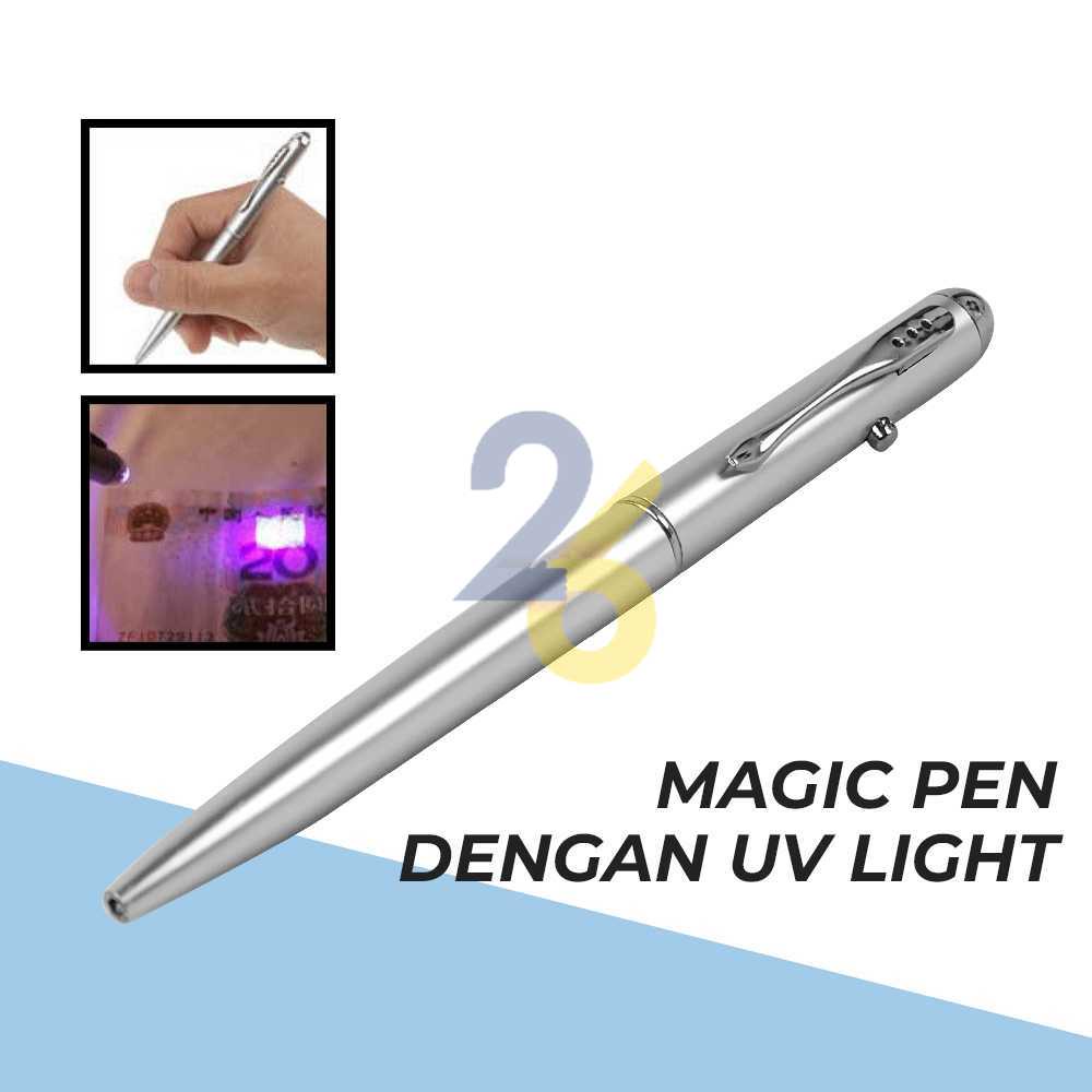 

[26] Pena Tinta Invisible Magic Pen dengan UV Light - HY-0812