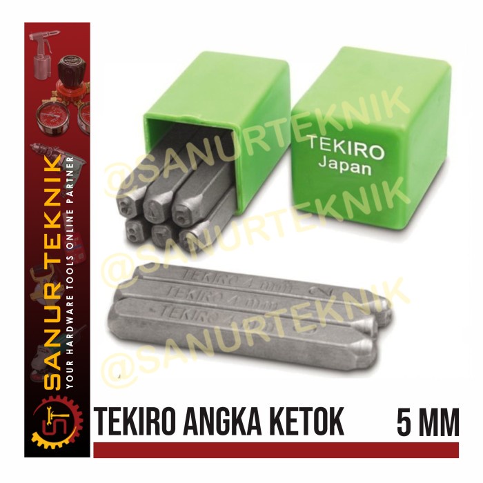 TEKIRO Number Punch / Angka Ketok / Nomor Ketok 5mm 5 mm