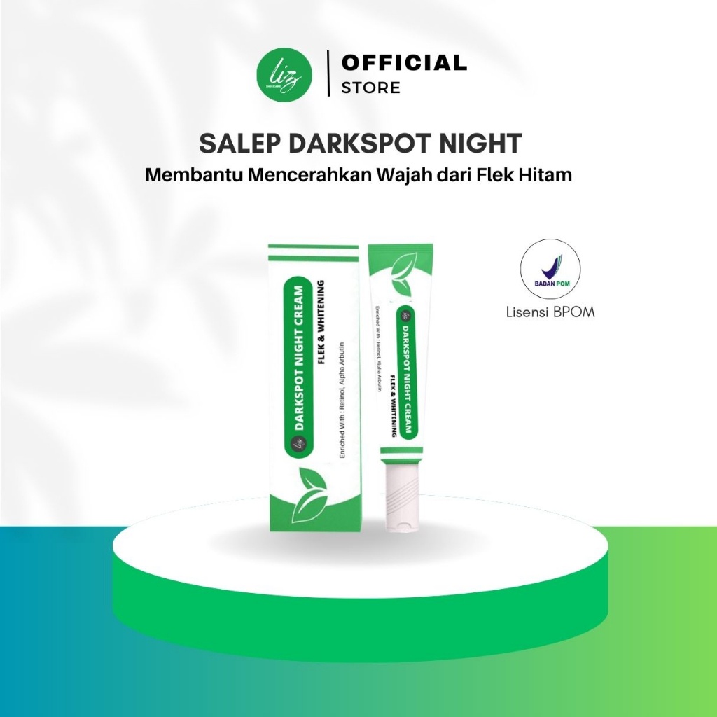 Liz Skincare Resmi BPOM Salep Darkspot Night Salep Arbutin Retinol Night Whitening Salep Bopeng Flek