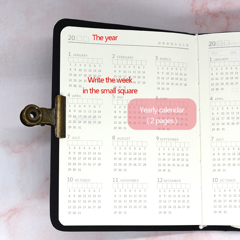 

HJK Starry Sky Planner 2025 Yearly&Weekly Planner 288 Pages A6 Size Notebook/Journal/Diary Pu