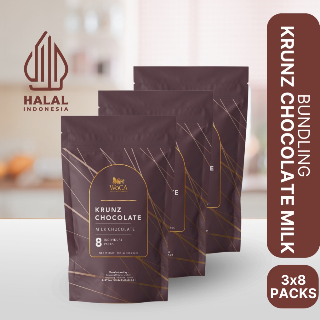 

WoCA Krunz Chocolate Milk 3 x 8 individual packs - Pouch