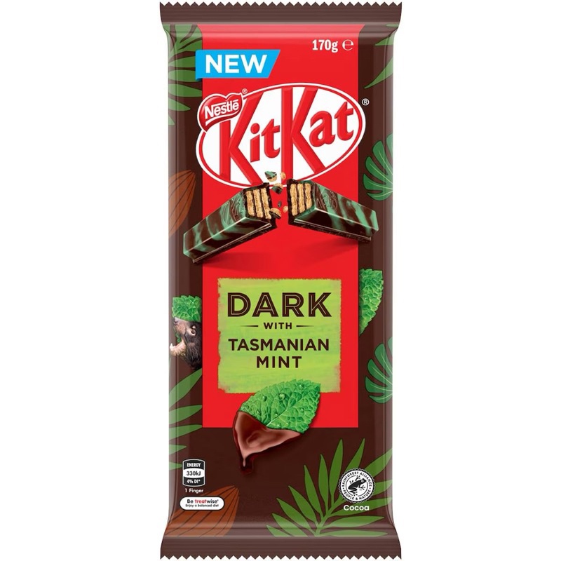 

Nestle Kitkat Dark With Tasmanian Mint Block 170g - Australia