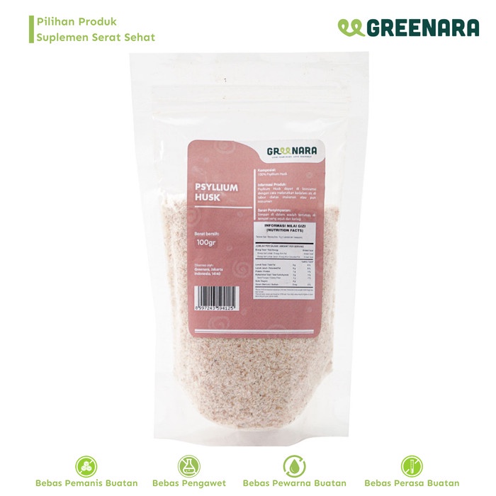 

[KUALITAS PREMIUM] Psyllium Husk Flakes 100gr Terjangkau