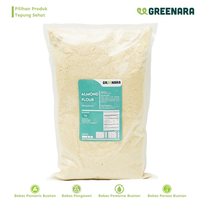 

[KUALITAS TERBAIK] Almond Flour / Tepung Almond 1kg Premium