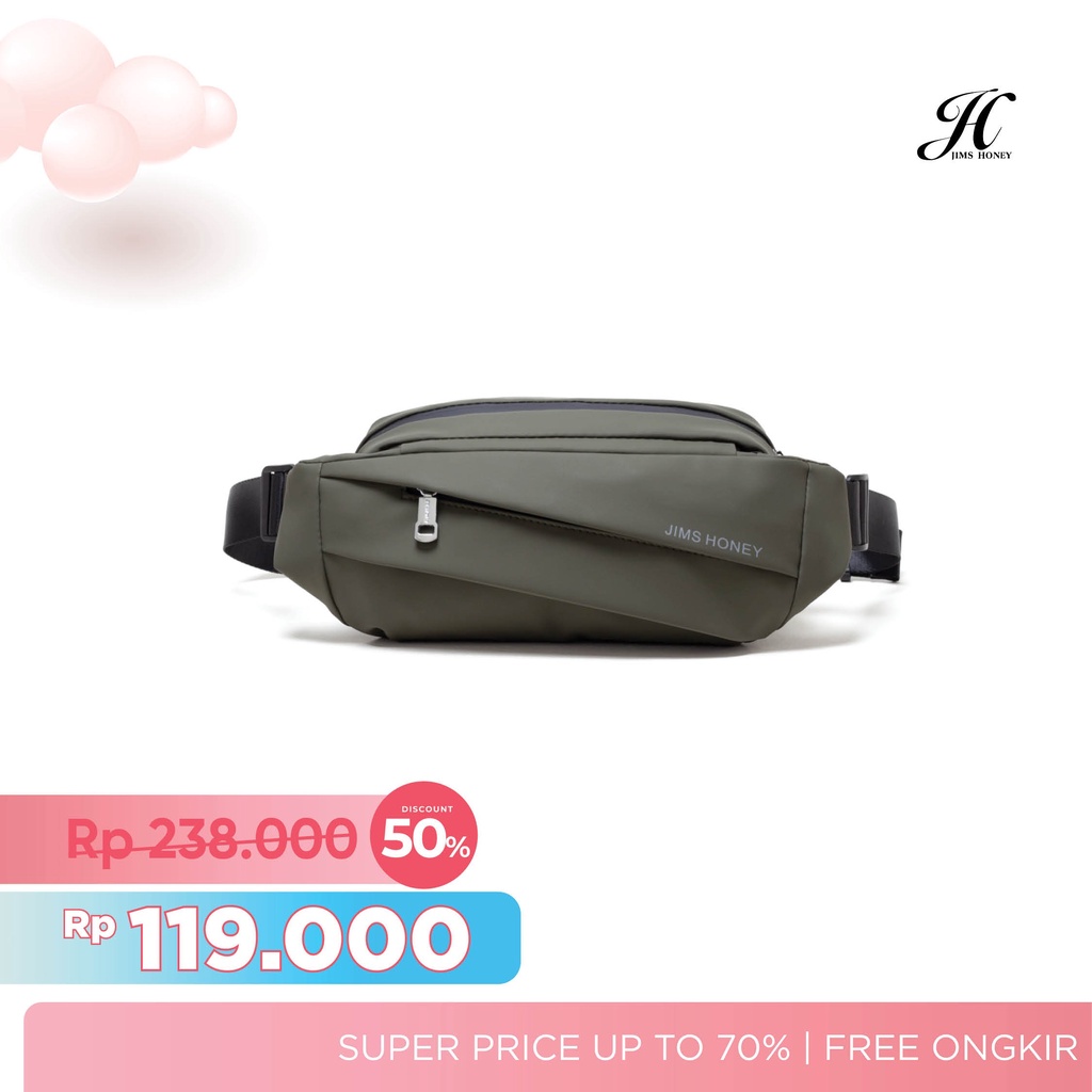 Jims Honey - Axel Waist Bag Tas Pinggang Selempang Unisex Cowok Cewek Premium Ori Jimshoney