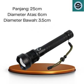 Senter LED Long Range Zoom XHP70.2/senter kecil super terang/senter led super terang jarak jauh 2km 