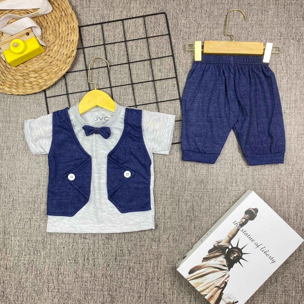 GANESA Kaos Berpita dengan Rompi untuk Anak Laki Laki Lucu