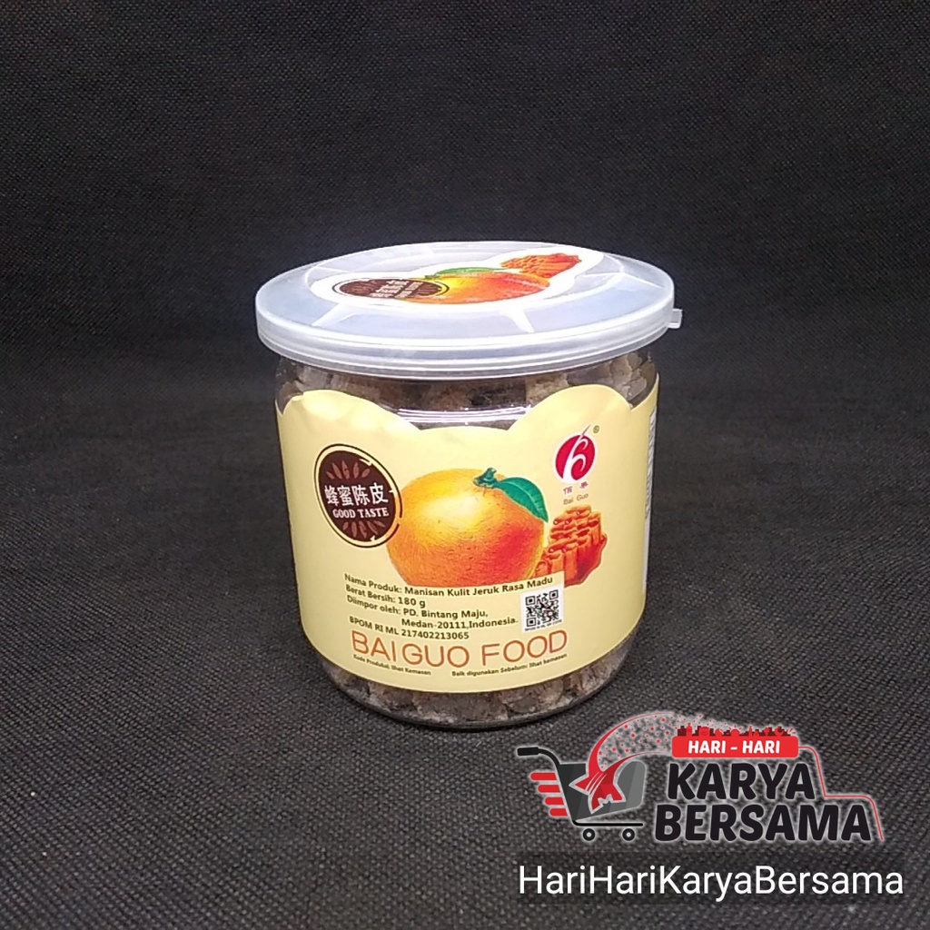 

BAI GUO PRESERVES HONEY ORANGE 180GR