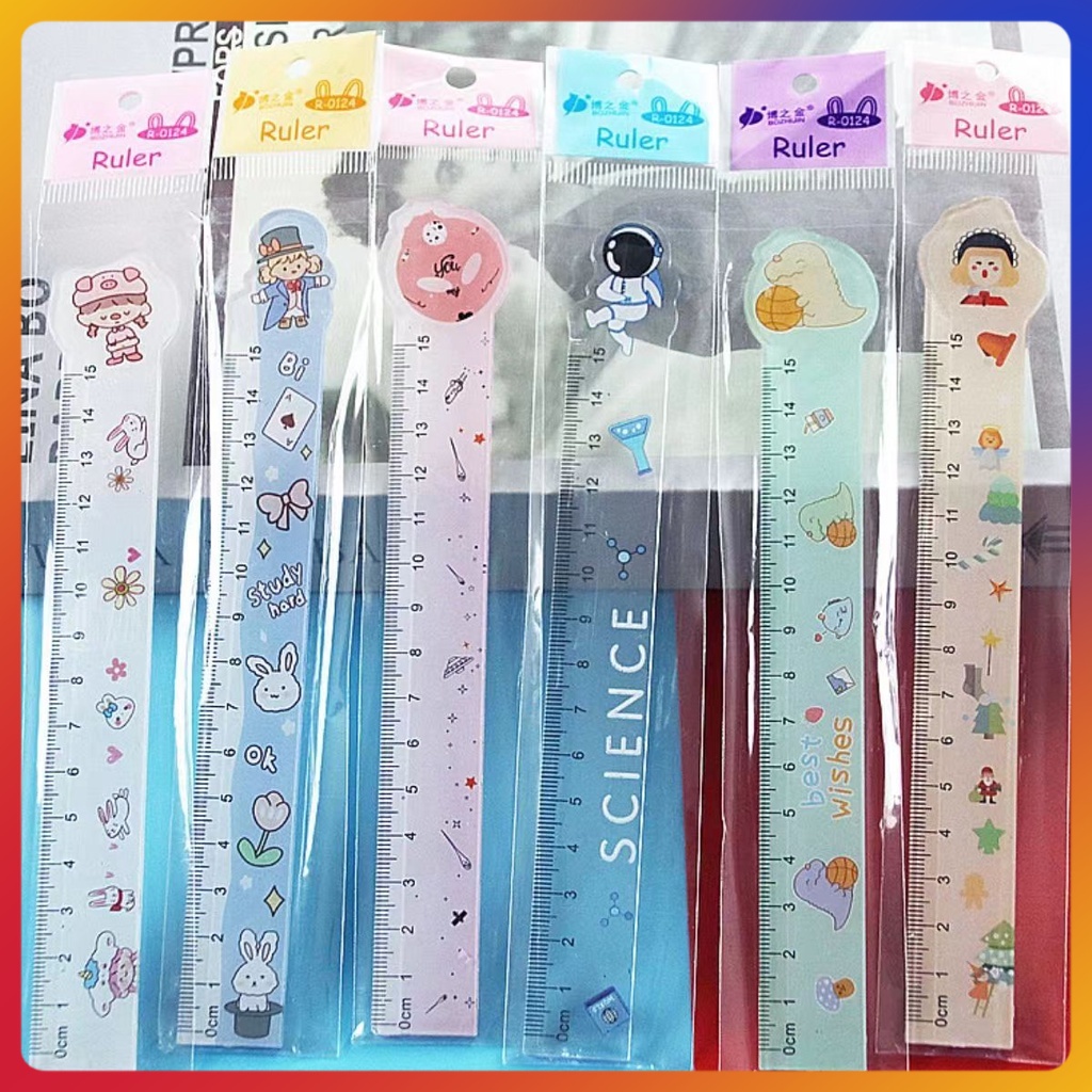 

Penggaris Pola Kartun Siswa SD/Penggaris Plastik 15cm