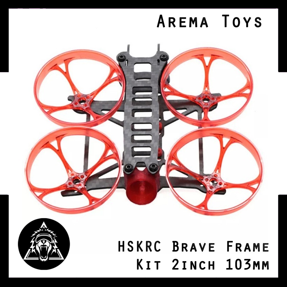 HSKRC Brave Frame Kit 2inch 103mm Wheelbase Carbon Fiber 2mm Arm